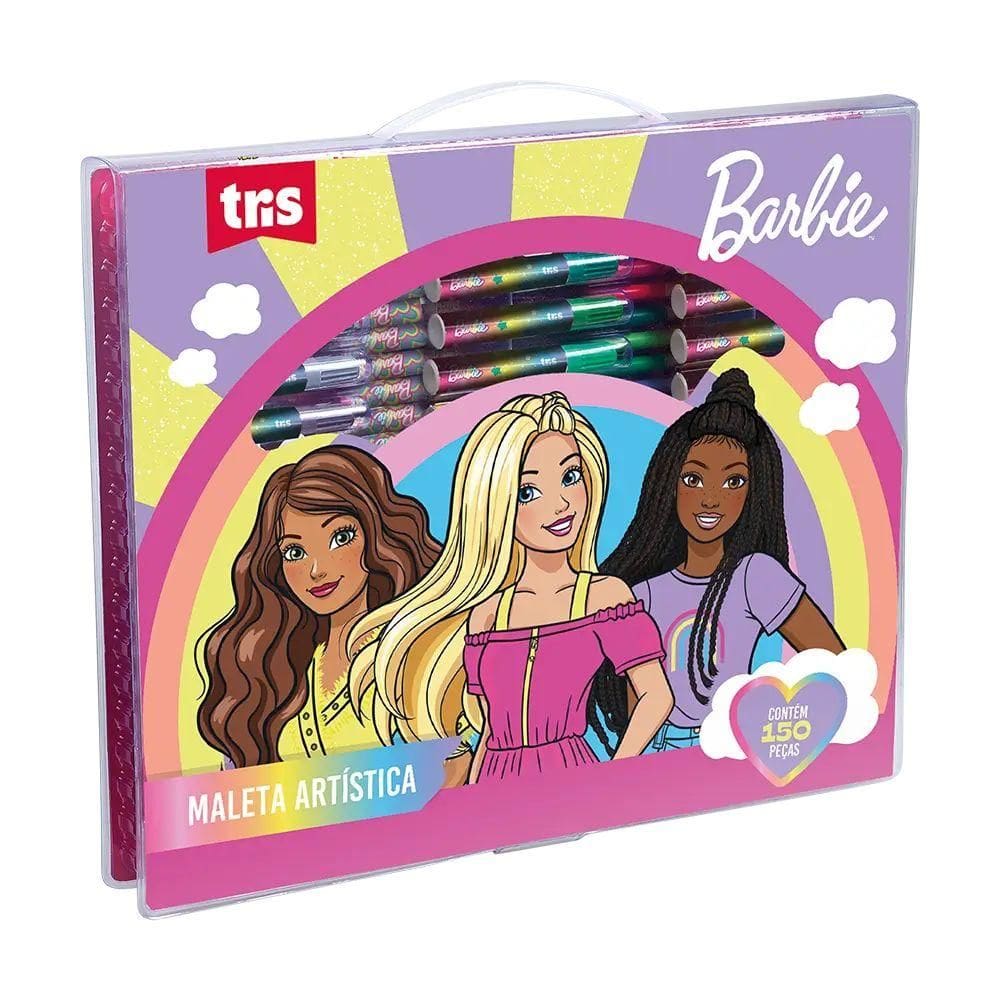 Maleta Artística Barbie 150 Peças 909442 - Tris