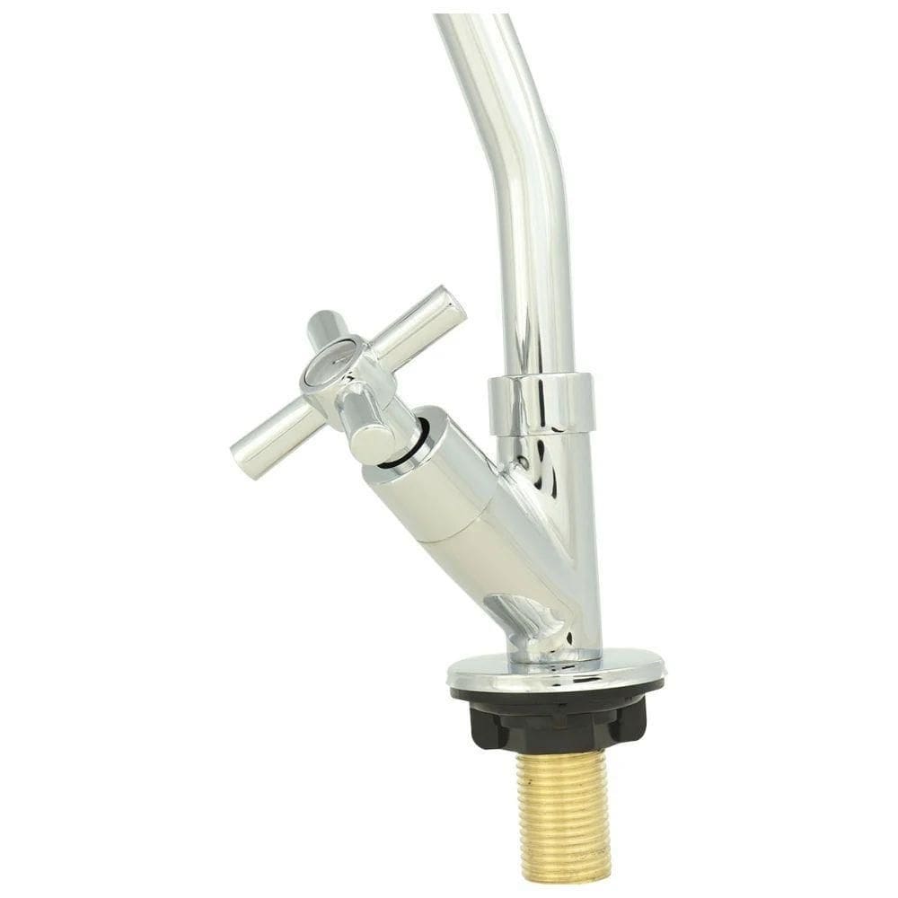 Torneira Para Cozinha Bica Móvel Mesa Latão Cromado Abertura Rápida C66 Liege