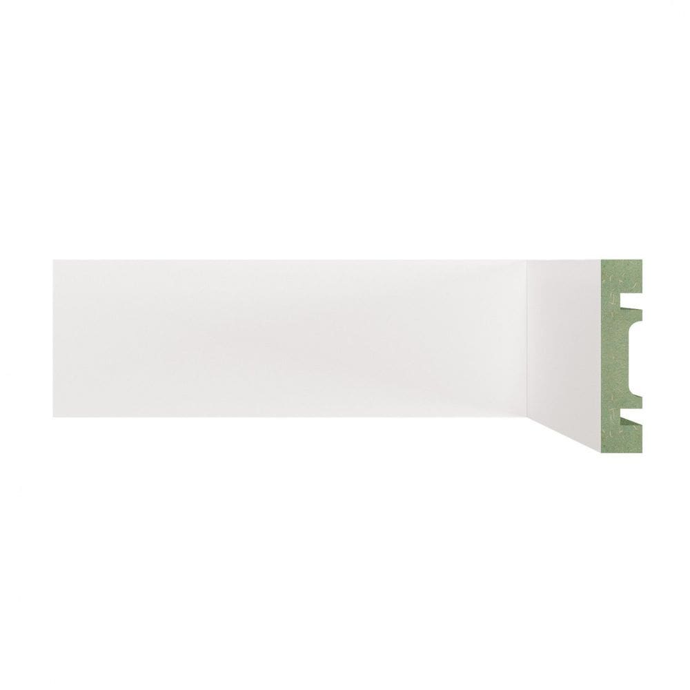 Rodapé de MDF Liso de 7cmX2,40m Rende 2,4m 701 Branco