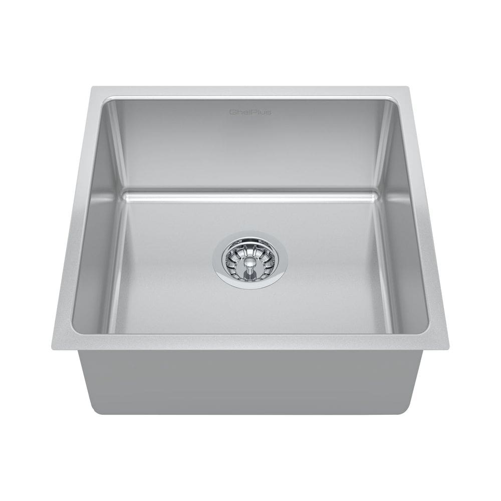 Cuba para Cozinha Gourmet Pia Aço Inox  44x44x20cm Acetinado GhelPlus Inox