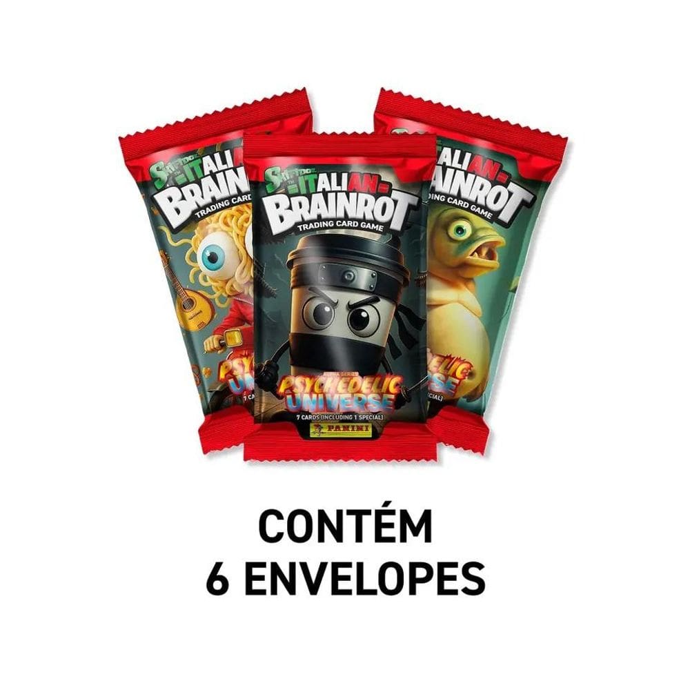 Cards SKIFIDOL ITALIAN BRAINROT - Kit com 6 envelopes