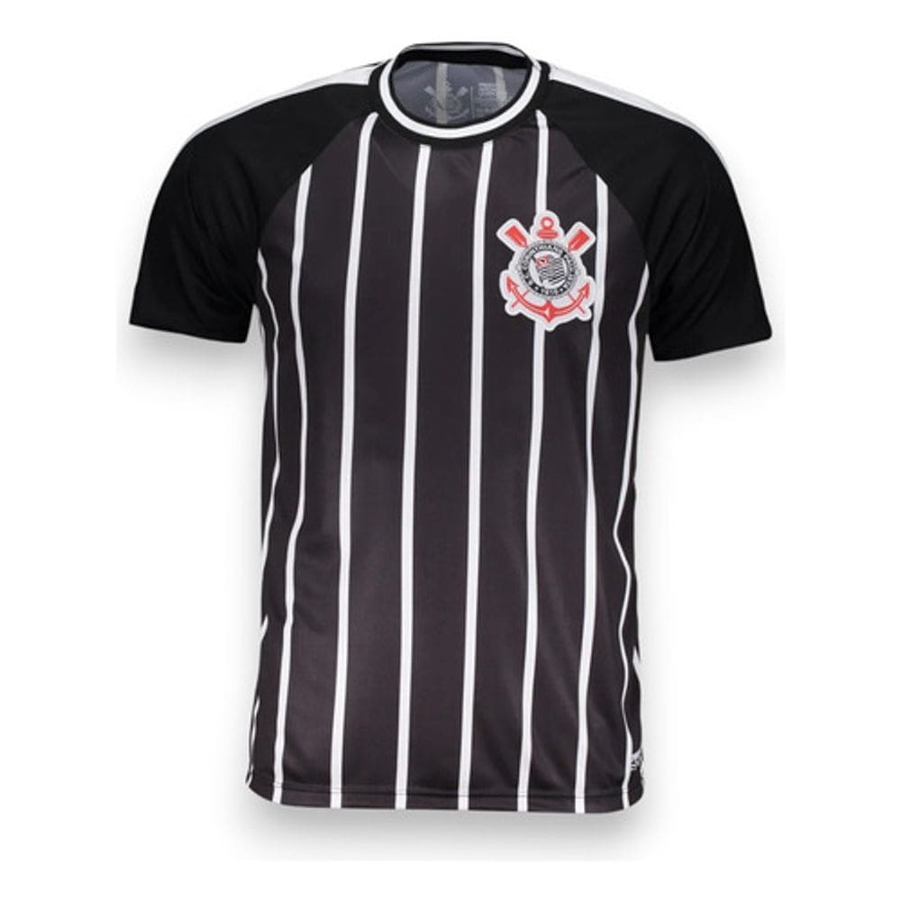 Camisa Corinthians Raglan Dry Logo Bordado
