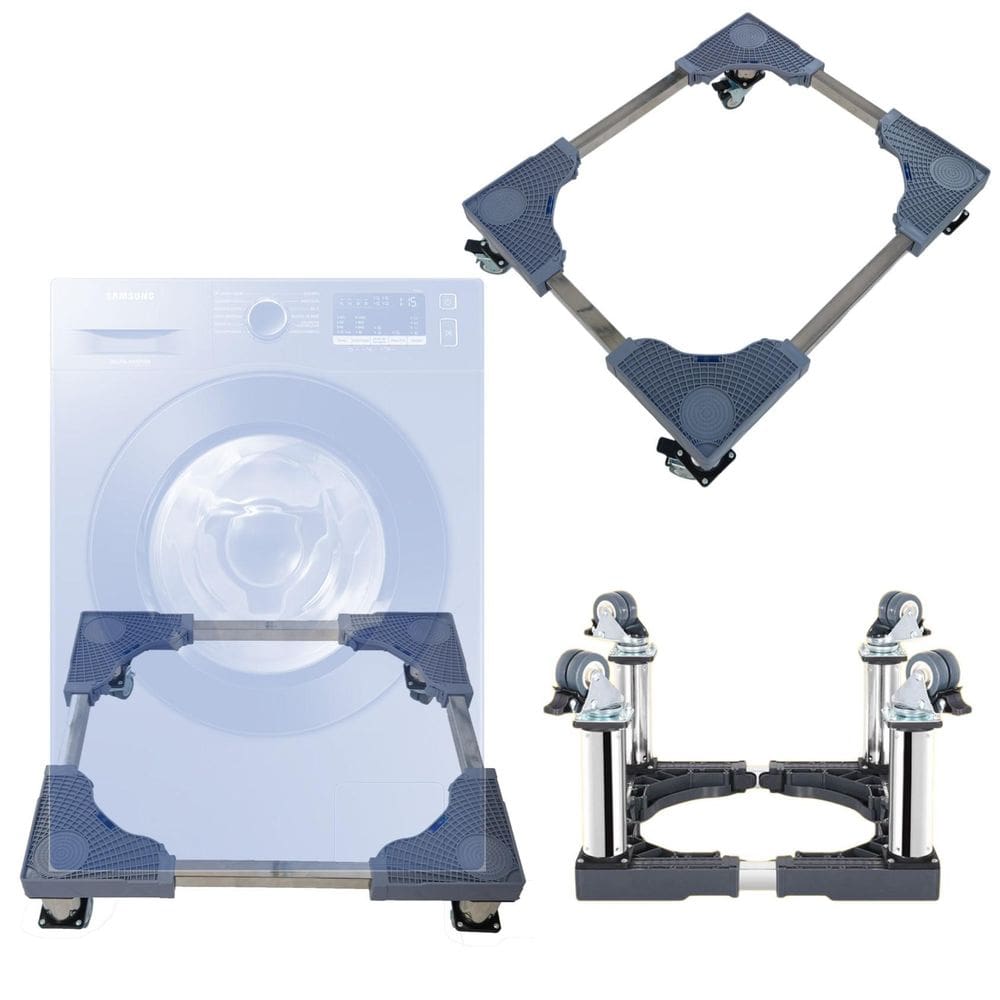 Suporte Base Com Rodas Para Lavadora Lava E Seca Samsung