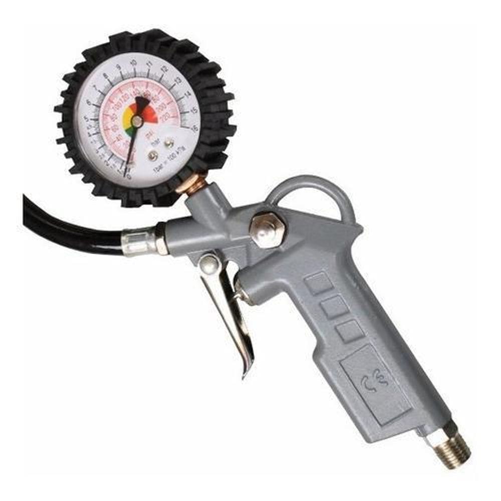 Calibrador Manual De Pneus Com Manômetro Analógico