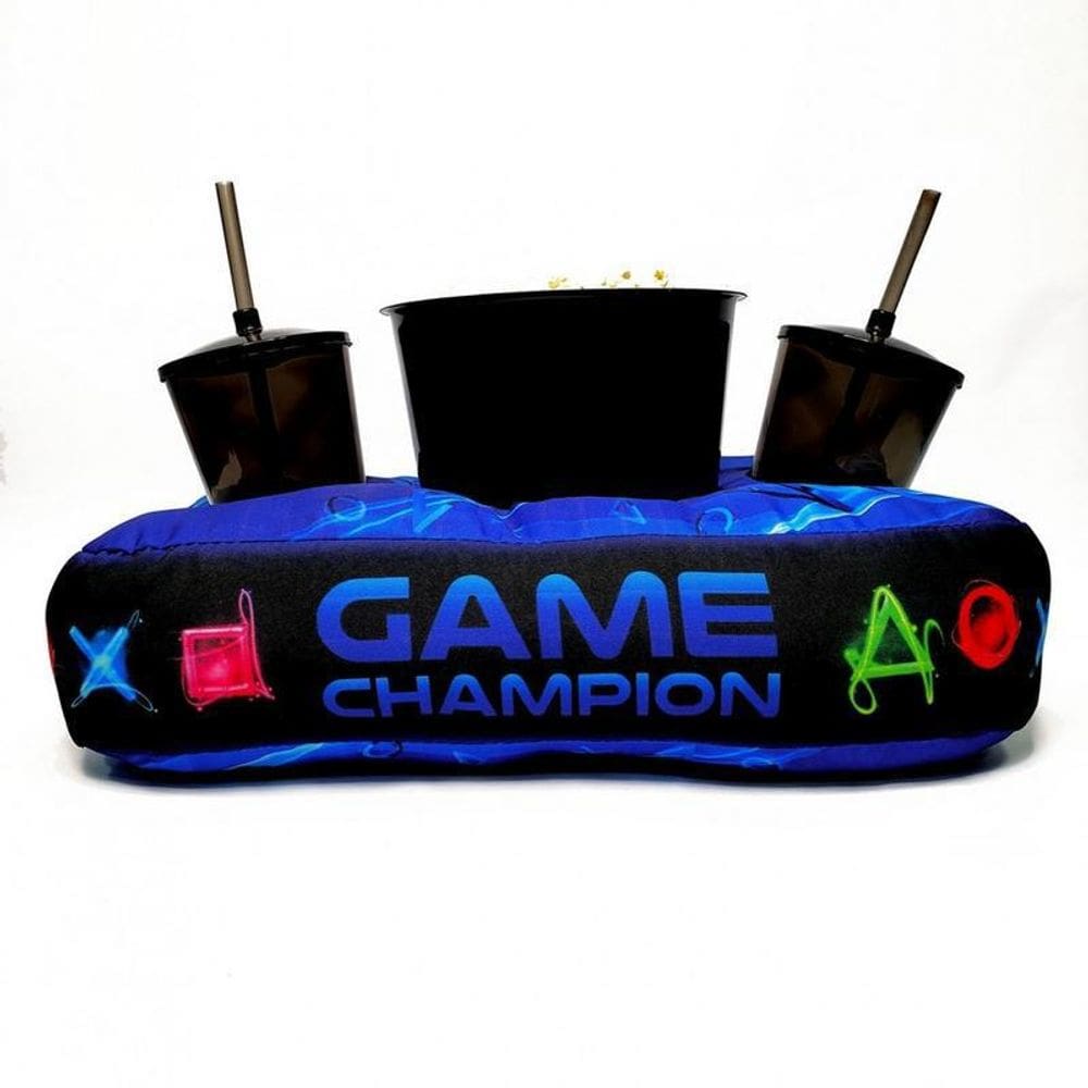 Kit Pipoca Com Balde E 2 Copos Com Canudos - Game Champion