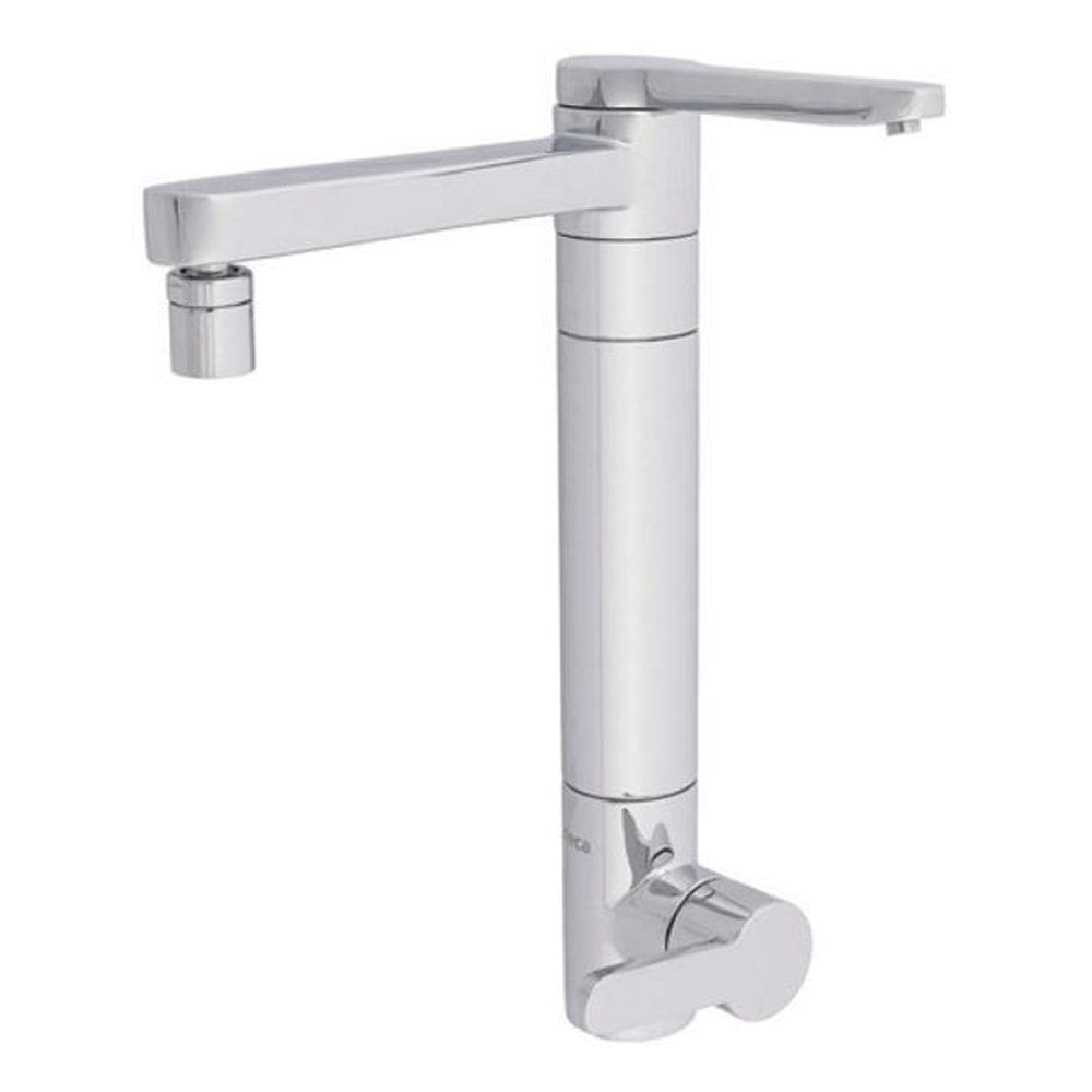 Torneira E Filtro Bica Alta Deca Twin - Cromado - Prateado