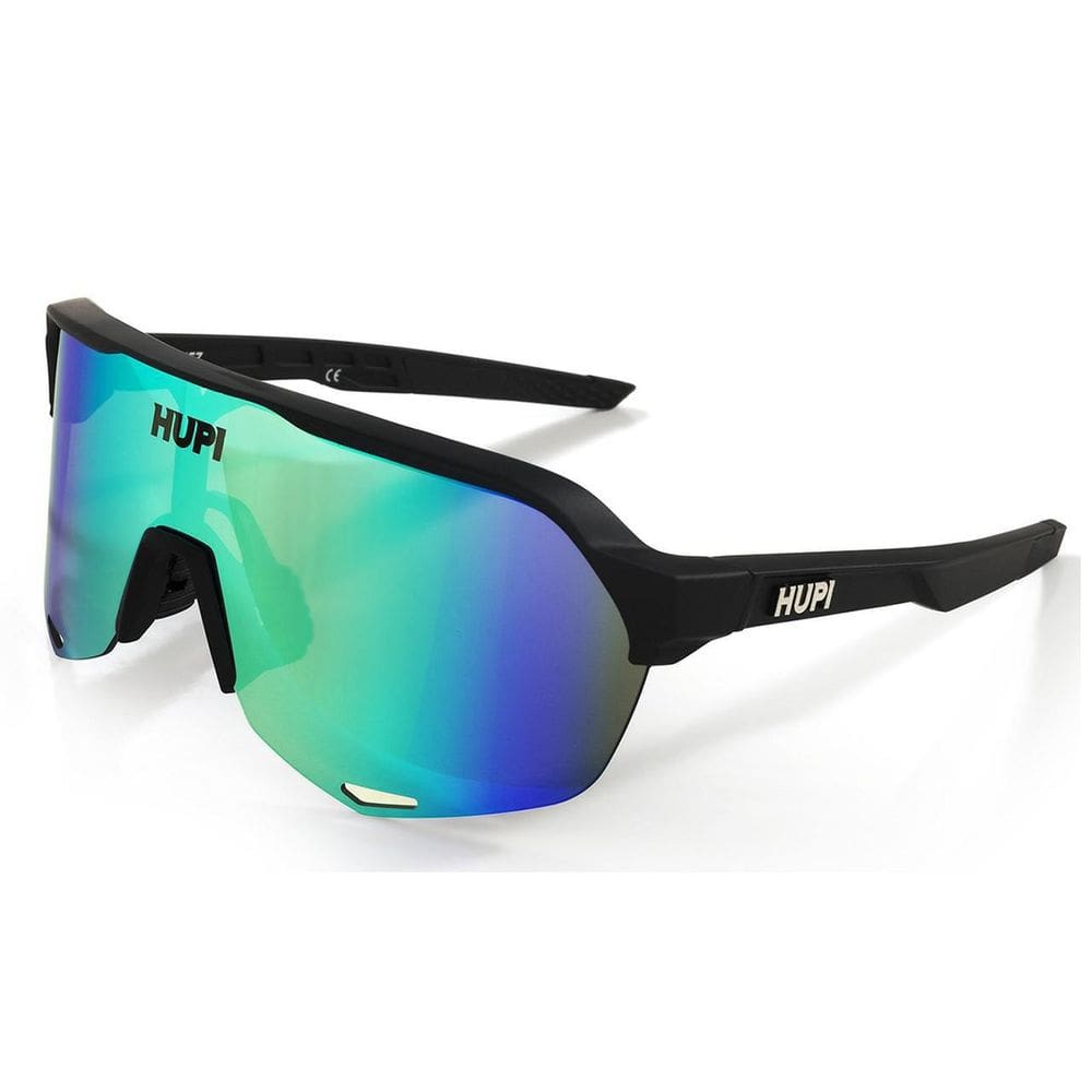 Óculos Ciclismo Huez Hupi Preto Lente Dourado Azul
