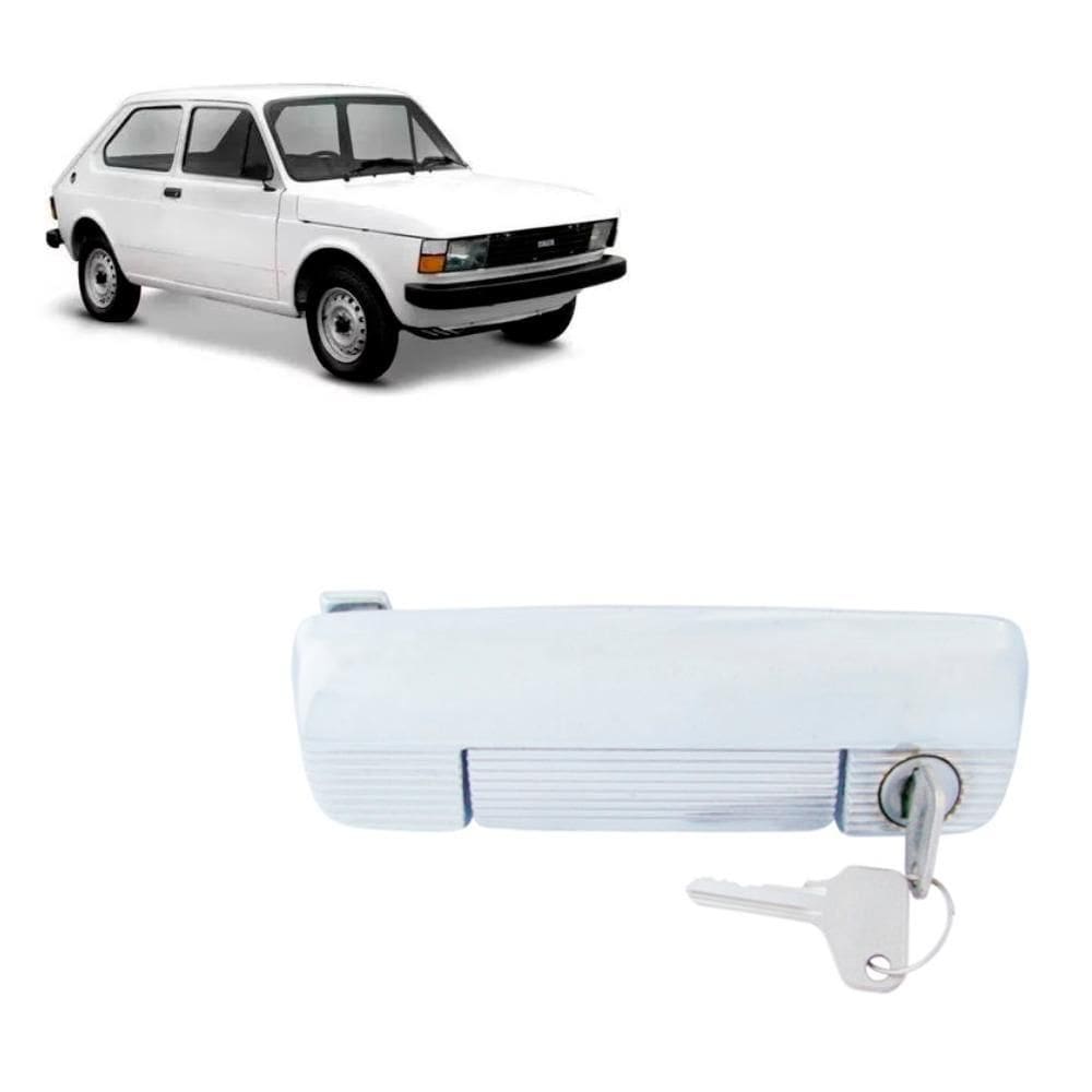 Maçaneta Porta 147 Fiorino Com Chave Cromado Direita 76 À 87