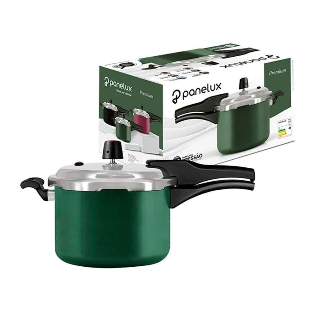 Panela De Pressão Premium 4,5 Litros Panelux Verde