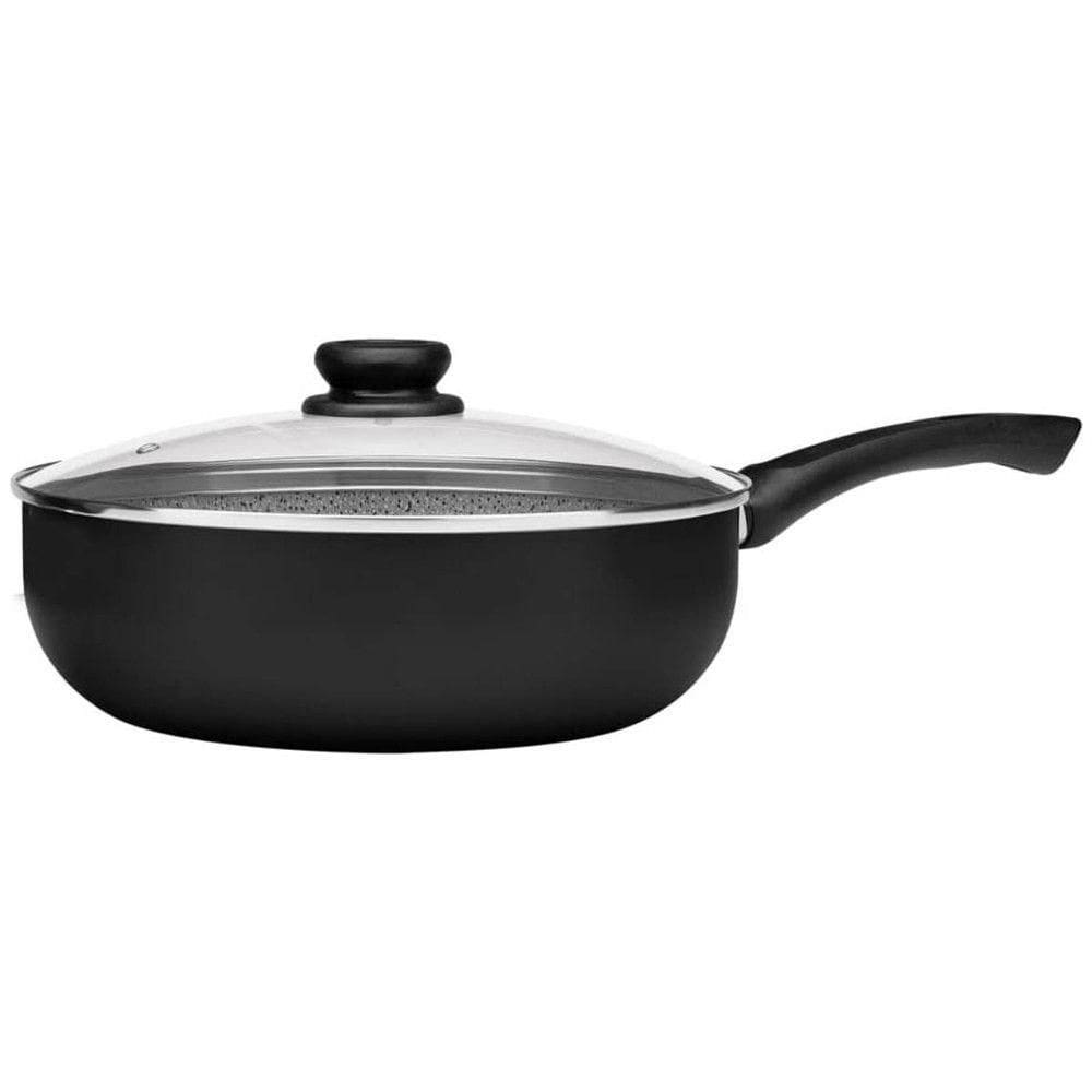 Frigideira Funda Com Tampa Maximum Stone Panelux Preto