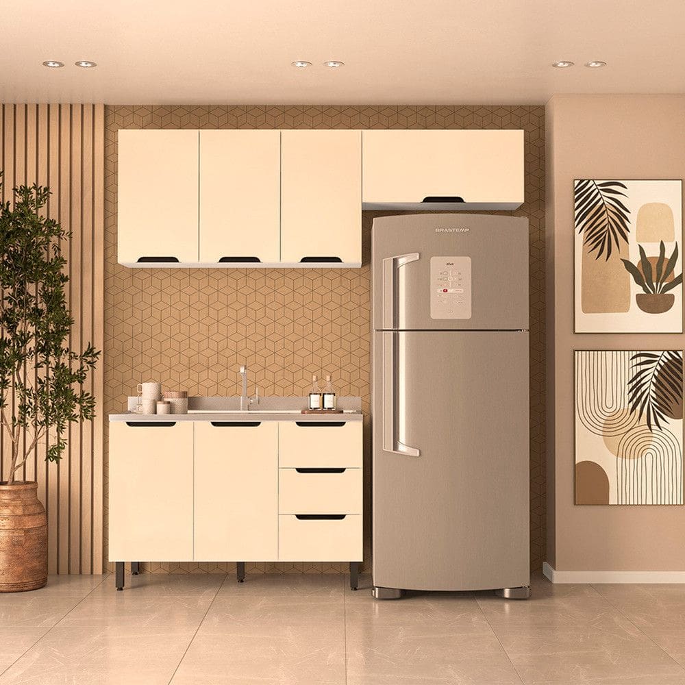 Cozinha Modulada 3 Pecas sem Tampo Maeena Politorno