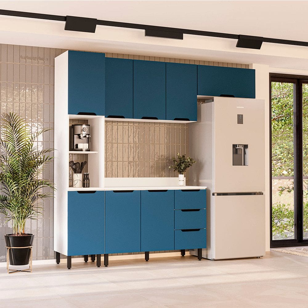 Cozinha Modulada 4 Pecas com Tampo Maeena Politorno