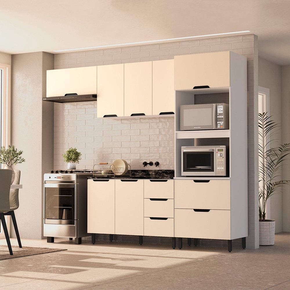 Cozinha Modulada 4 Pecas sem Tampo Maeena Politorno