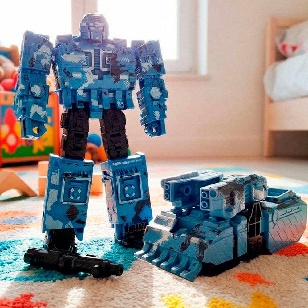 Brinquedo Robô Soldado Acessórios Transforma Carro Militar