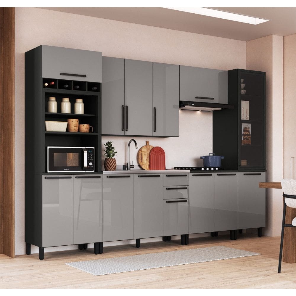 Cozinha Modulada 6 Pecas sem Pia Firenze Indekes