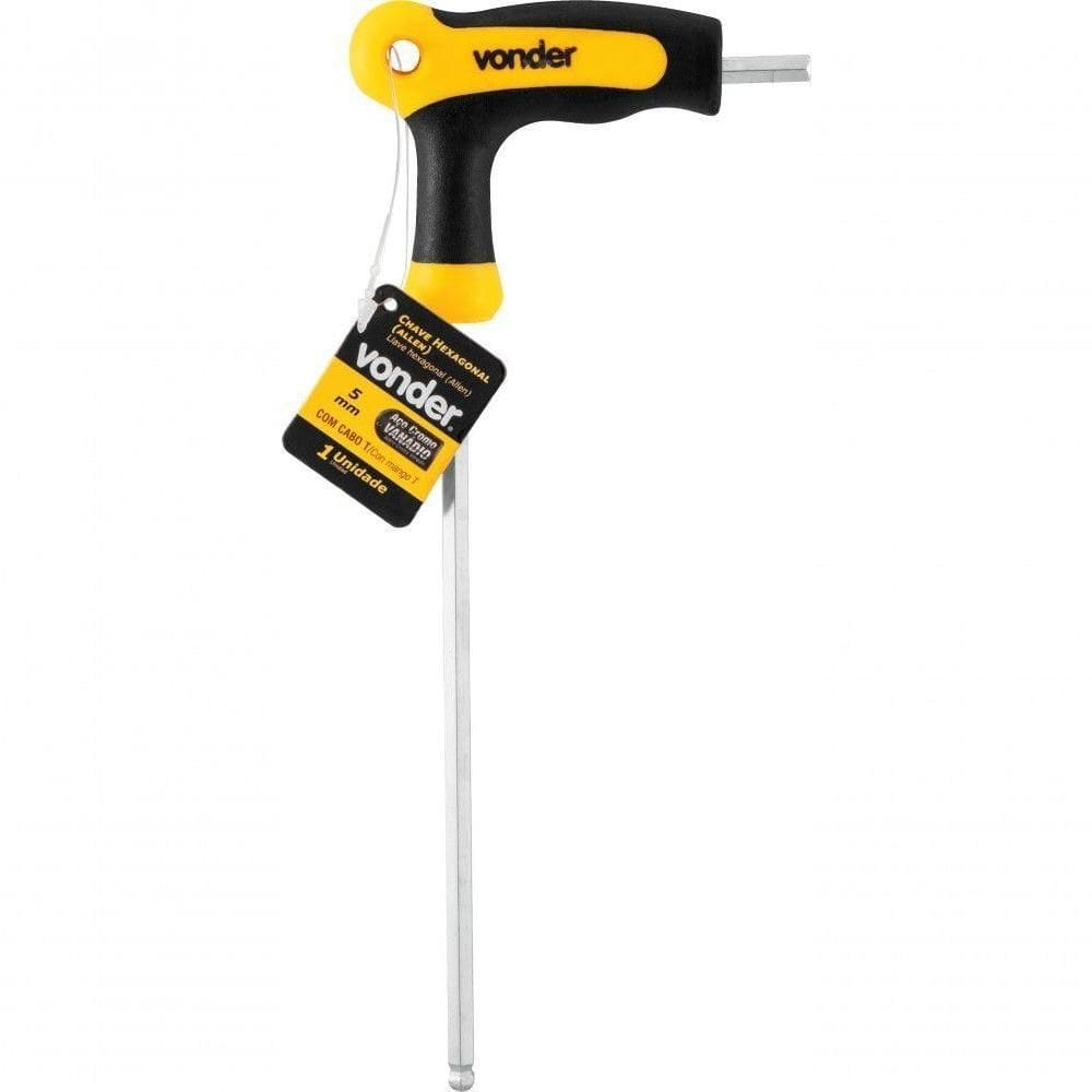 Chave Allen Abaulada 5,0mm Com Cabo T Vonder