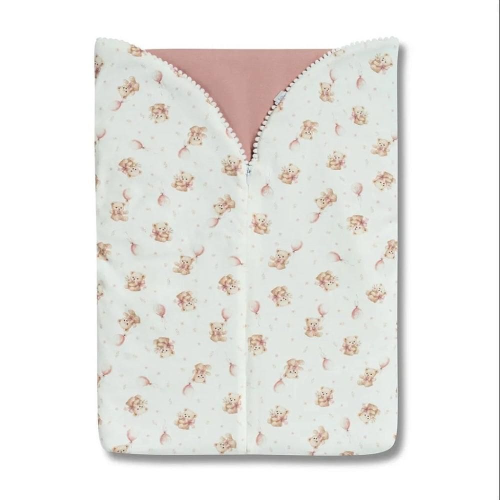 Porta Bebê Hug Sonho De Ursa Rosa