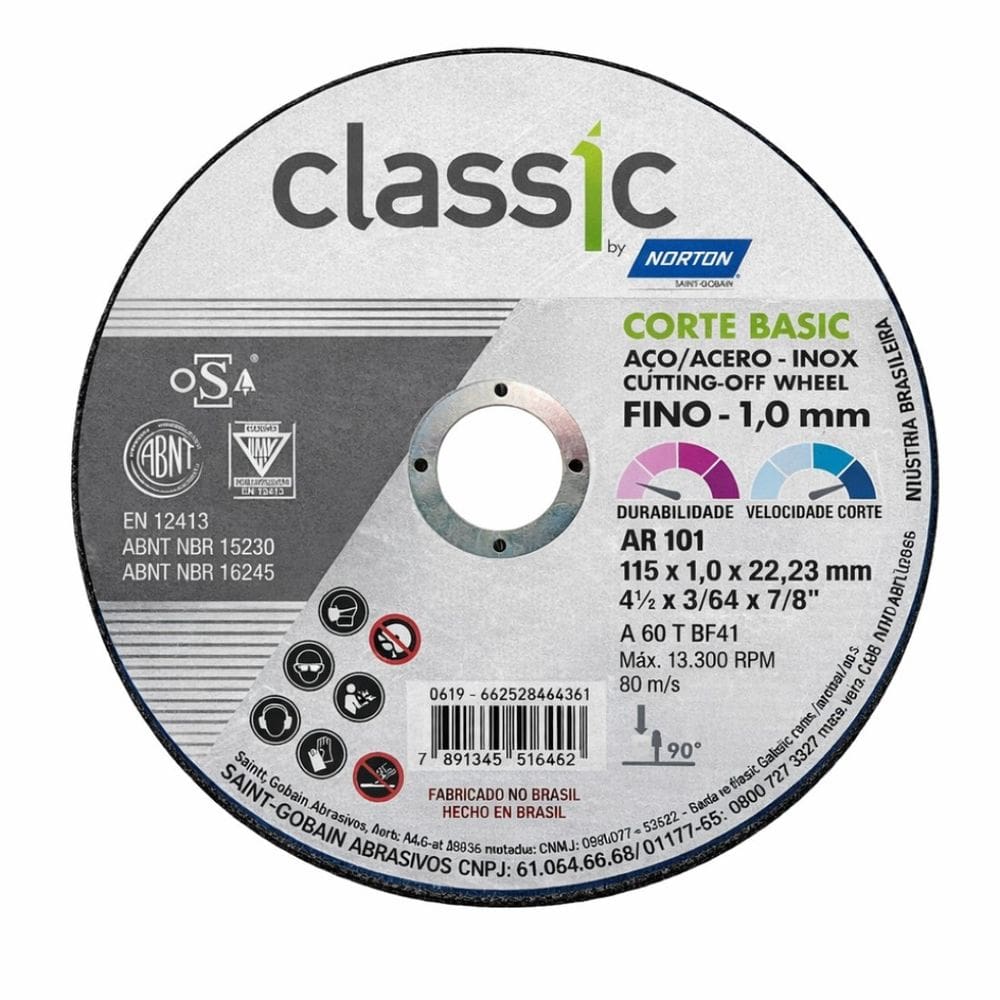 Disco de Corte 4.1/2 Classic Basic Norton