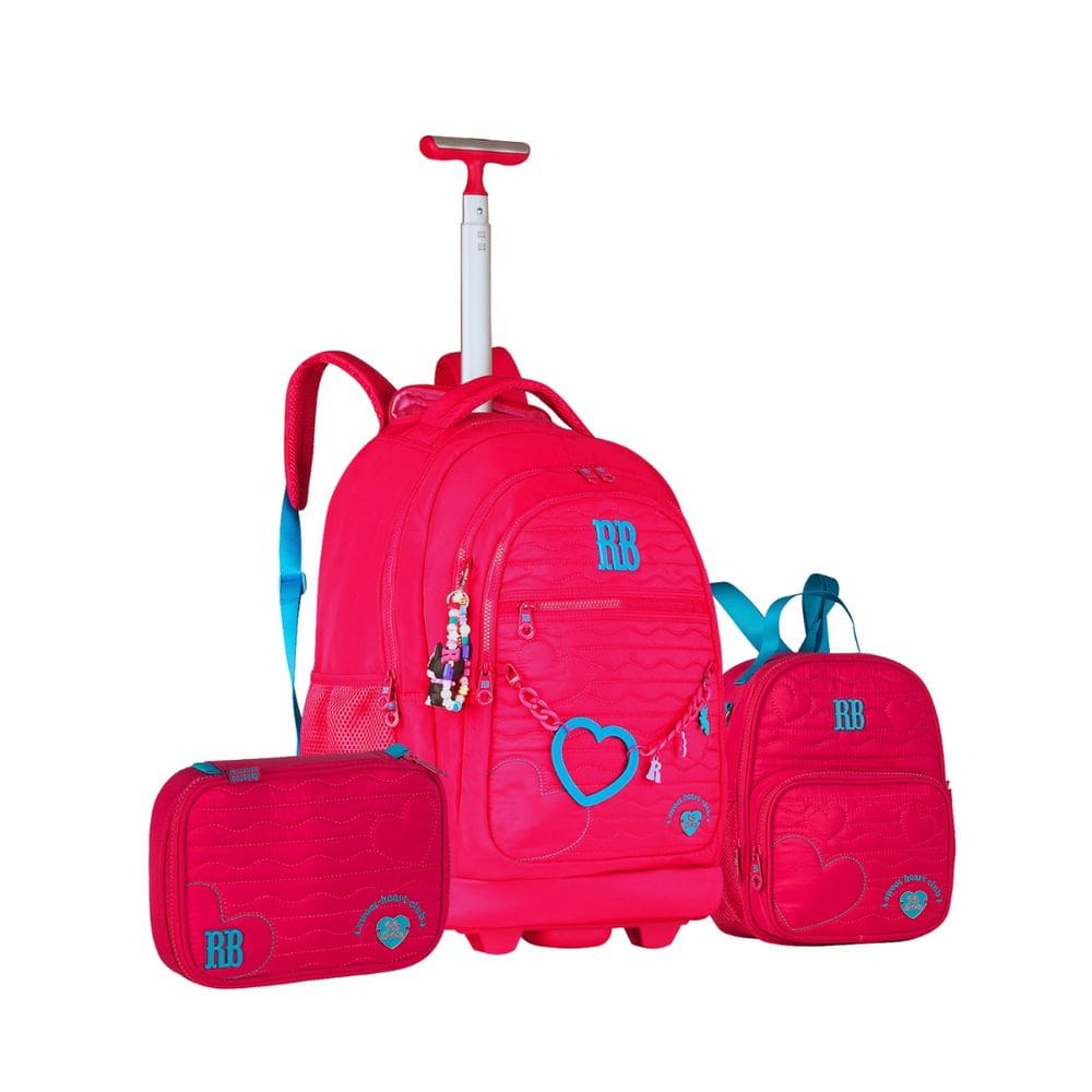 Mochila Rodas Rebecca Bonbon Lancheira Térmica  Estojo Box