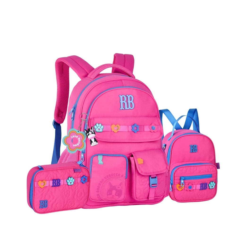 Mochila Costas Estojo Box Lancheira Térmica Rebecca Bonbon