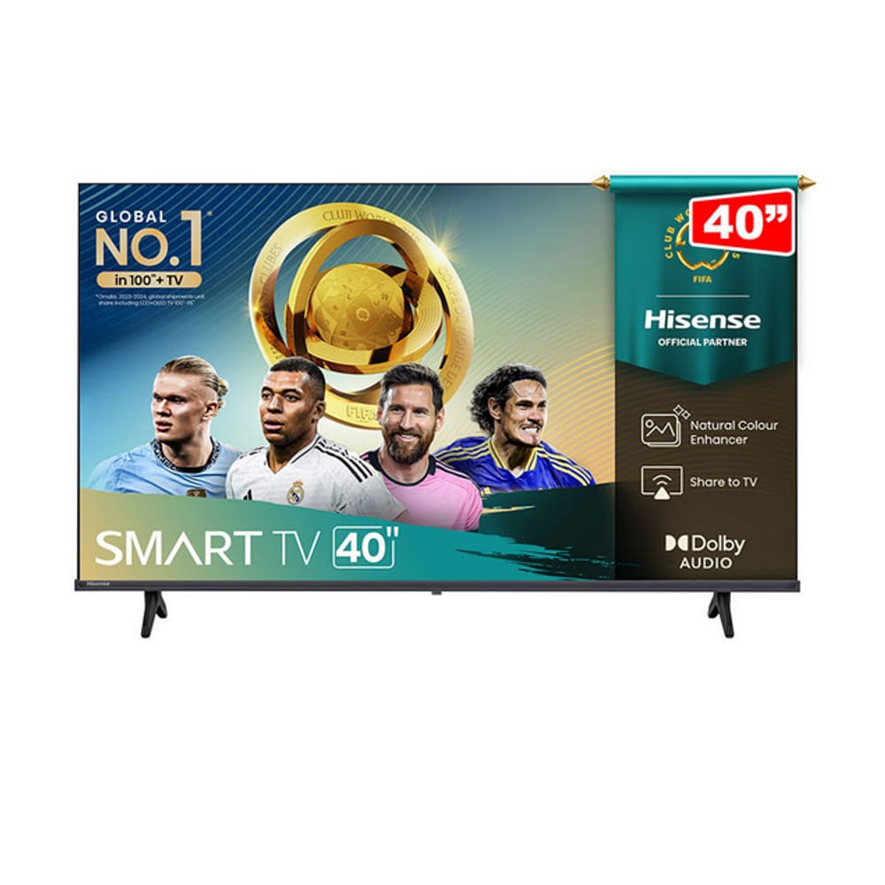 TV Smart Hisense 40A4NV 40” 70W 60Hz Bluetooth 5.0 HDR10 DLED Preto