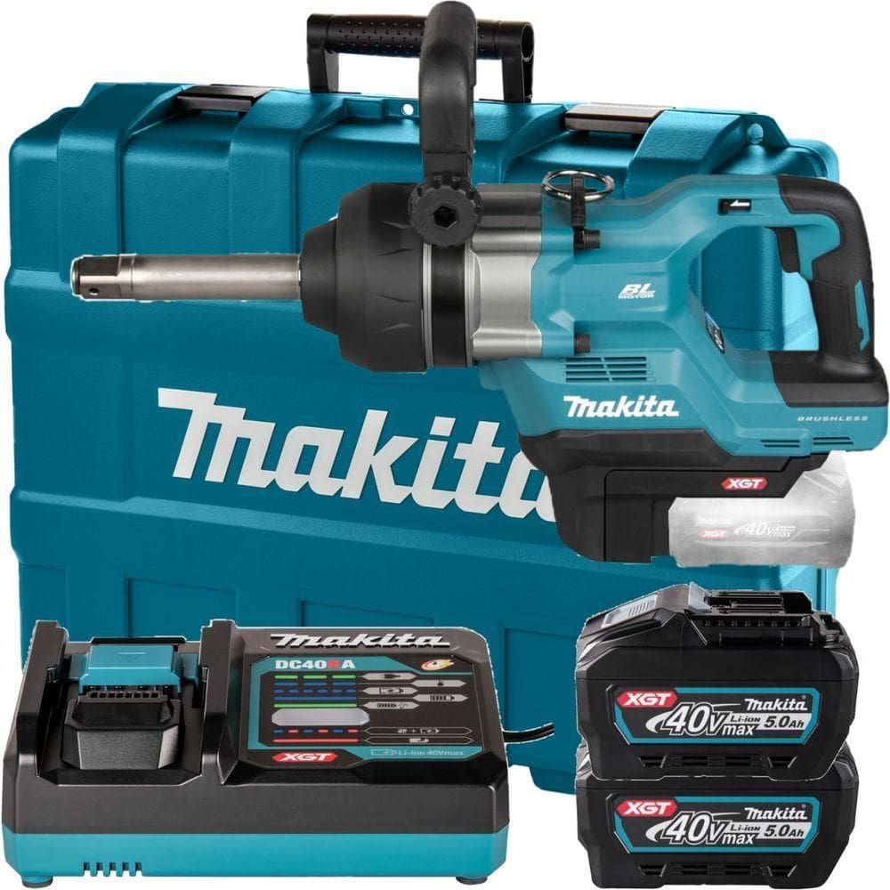 Chave Impacto Makita 40v Tw010gt201 Kit Com 2 Baterias