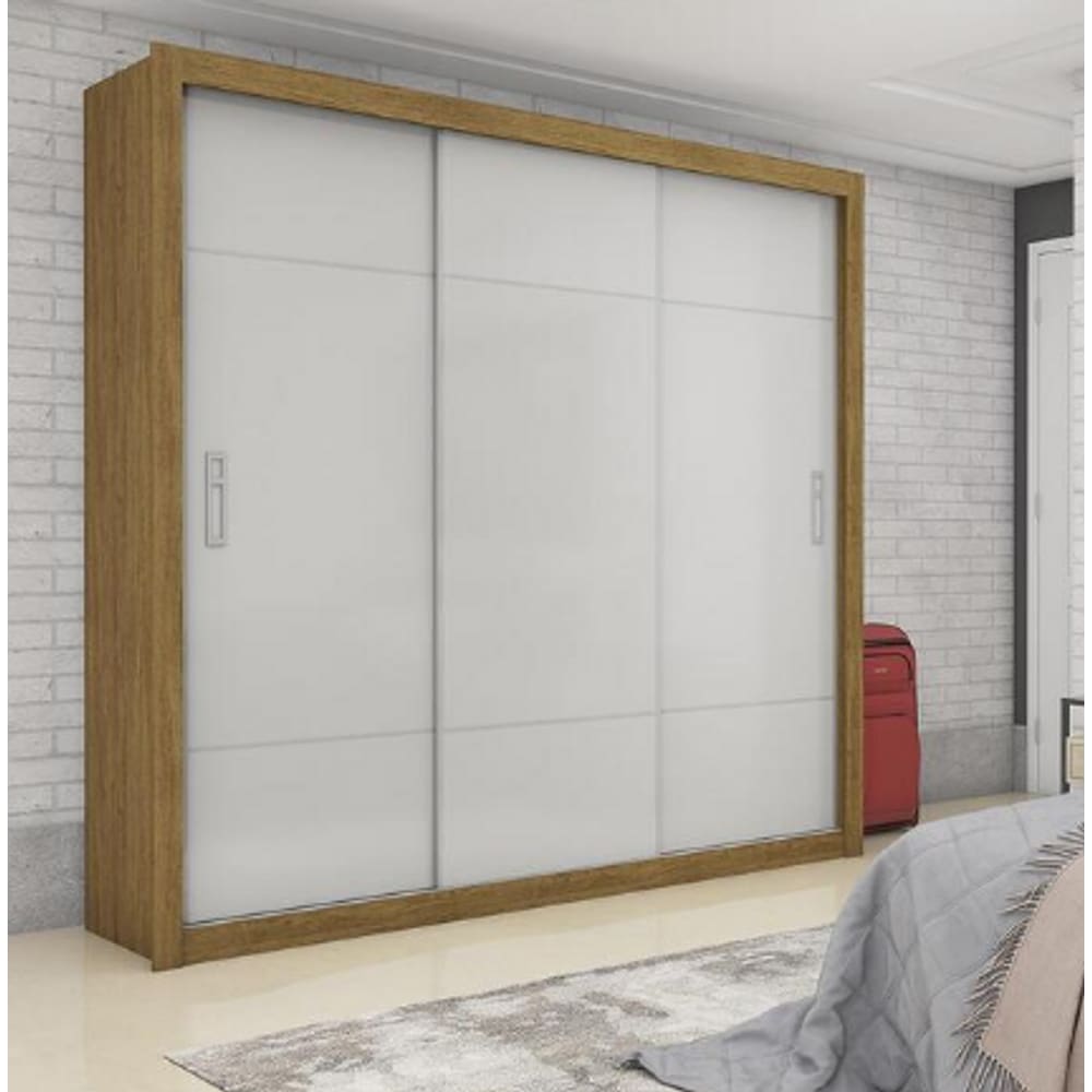Guarda Roupa Lotse sem Espelho Cinamomo/Off - Carioca Móveis