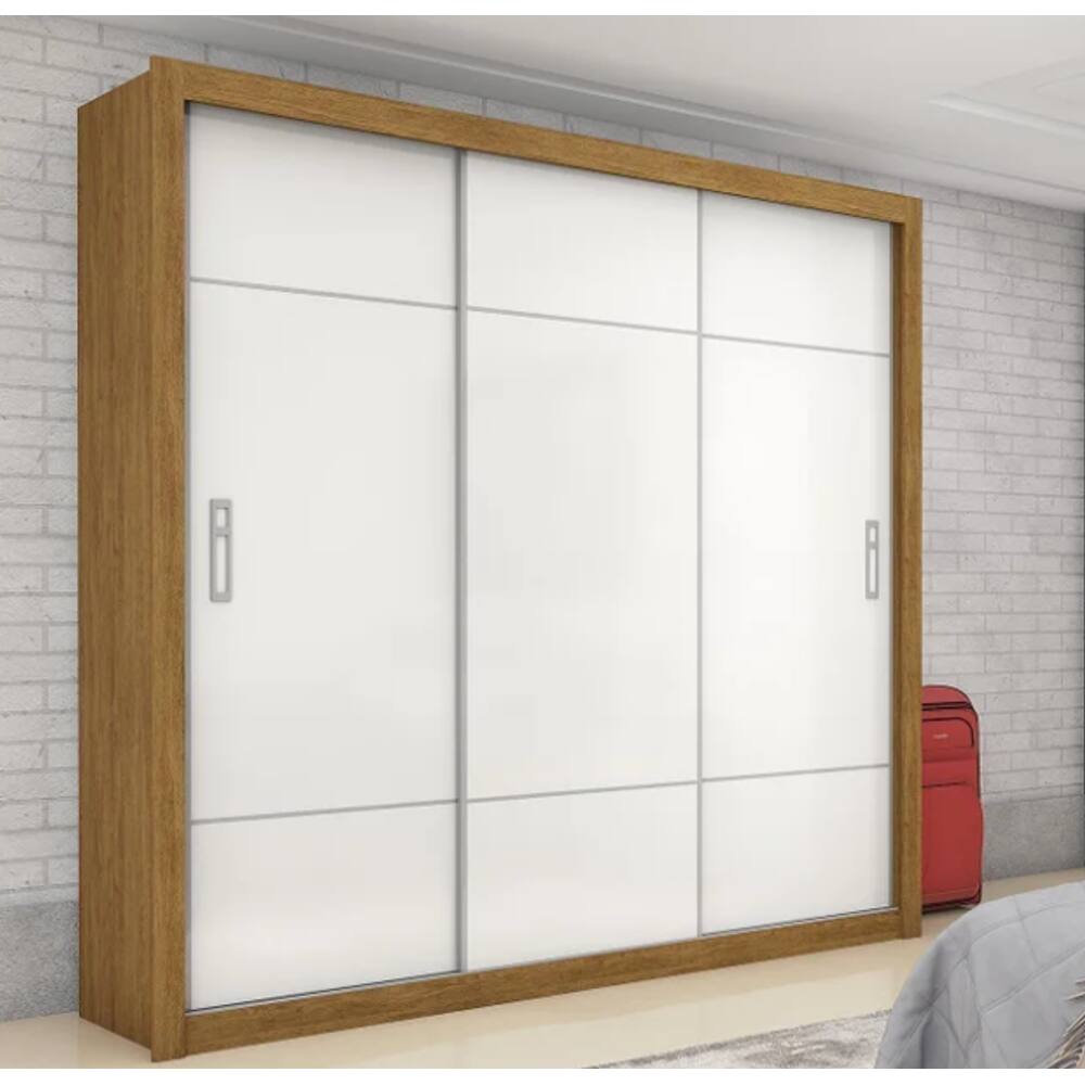 Guarda Roupa Lotse sem Espelho Cinamomo/Branco - Carioca Móveis