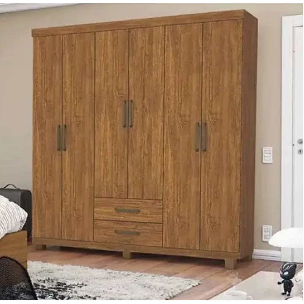 Guarda Roupa Áries Sem Espelho com Pés Cinamomo - Carioca