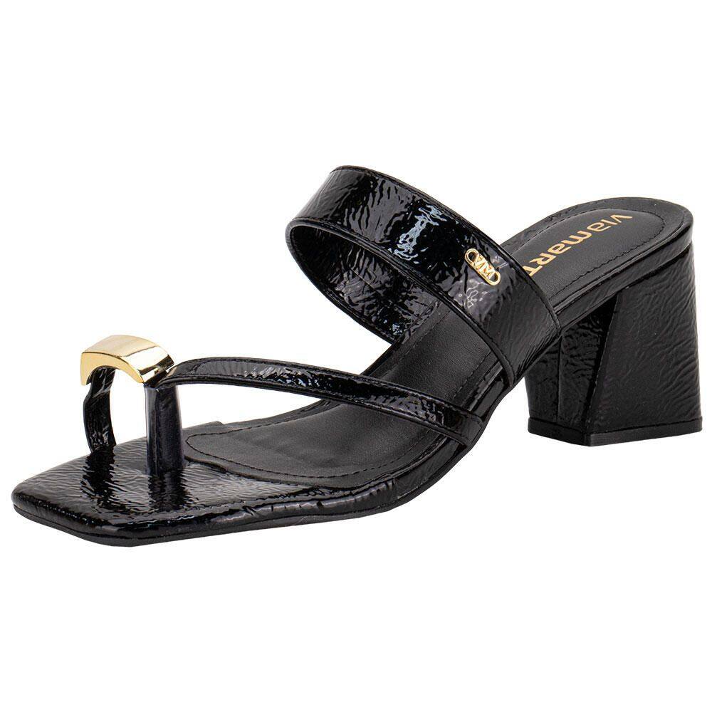 Tamanco Feminino Salto Grosso Via Marte 264006