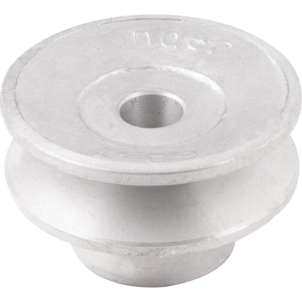 Polia De Alumínio 1 Canal Perfil A 60 Mm Furo De 1/2 Vonder