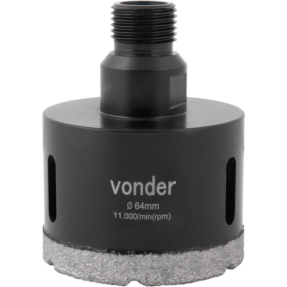 Serra Copo Diamantada Para Esmerilhadeira 64 Mm Vonder