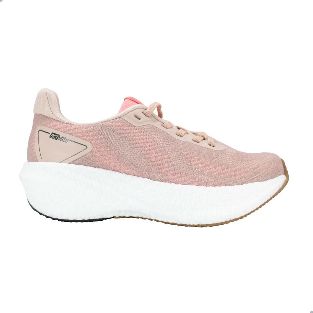 Tênis Feminino Actvitta 4849.101 Nude/Branco/Coral