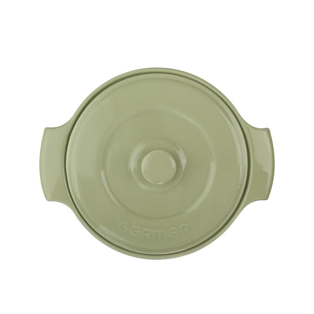 Cocotte Refratária Diâmetro 22 cm  Verde Chá 2,7 L Porcelana
