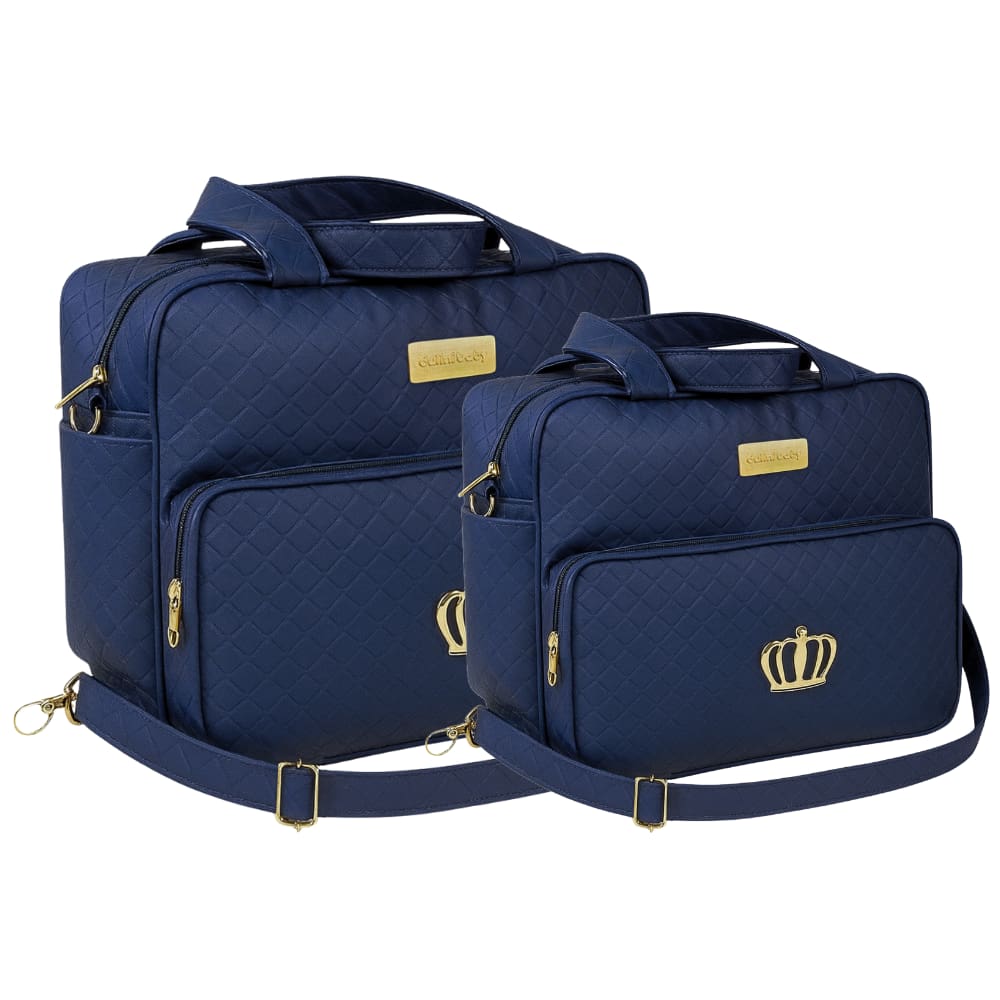 Kit Bolsa Maternidade Dulini Baby Coroa Príncipe Princesa