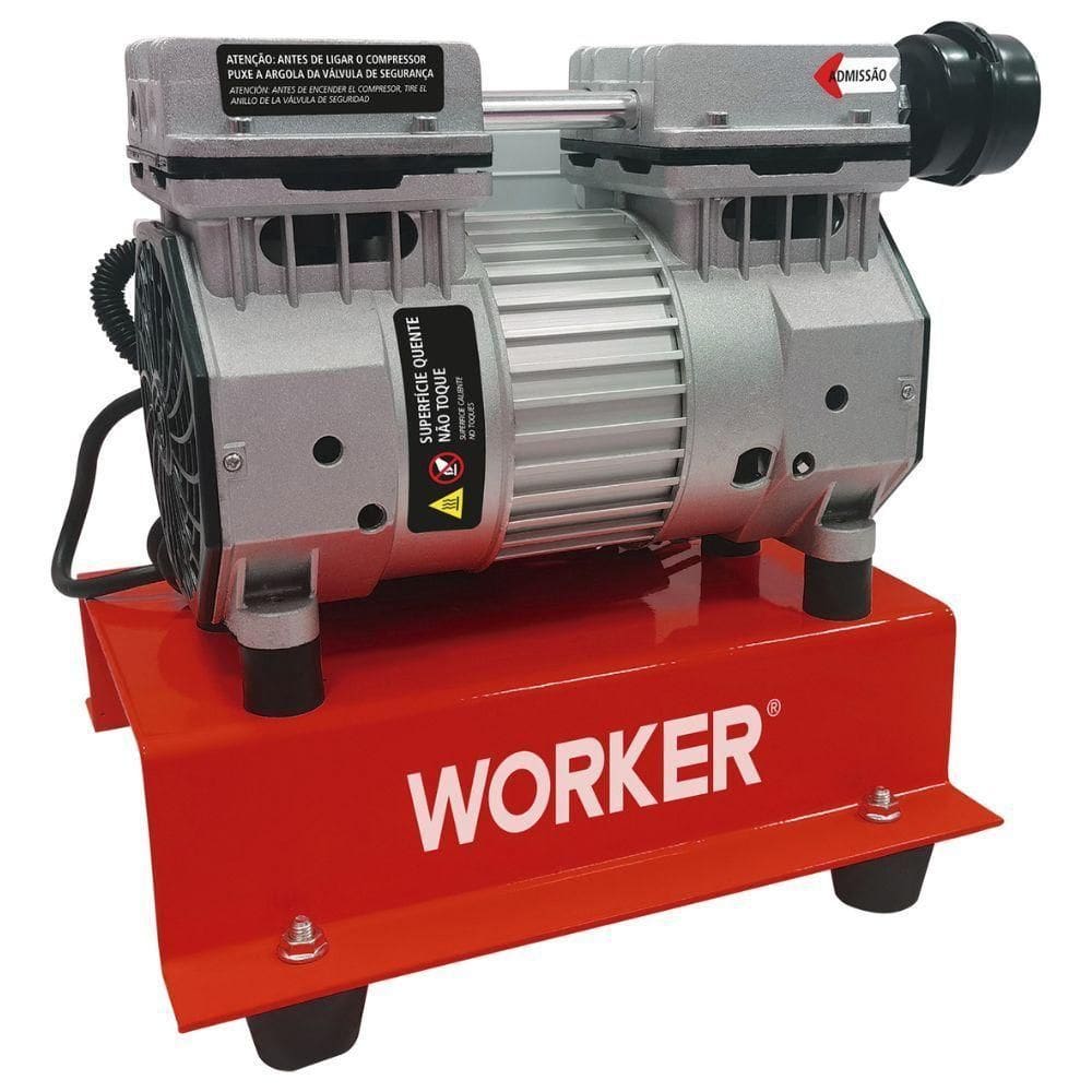 Compressor De Ar Direto 1,0hp 750w 8bar 116lbs 5pcm 127v Worker