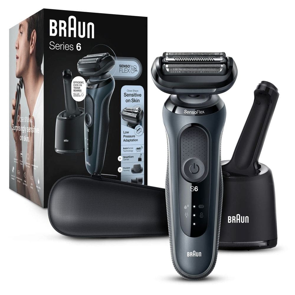 Barbeador elétrico Braun Series 6 6075cc para pele sensível