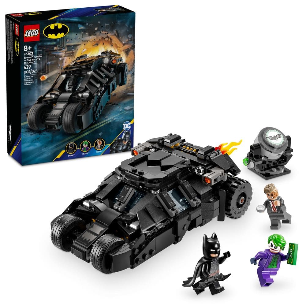 Conjunto de construção LEGO DC Batman Tumbler vs. Two-Face & The Joker 76303
