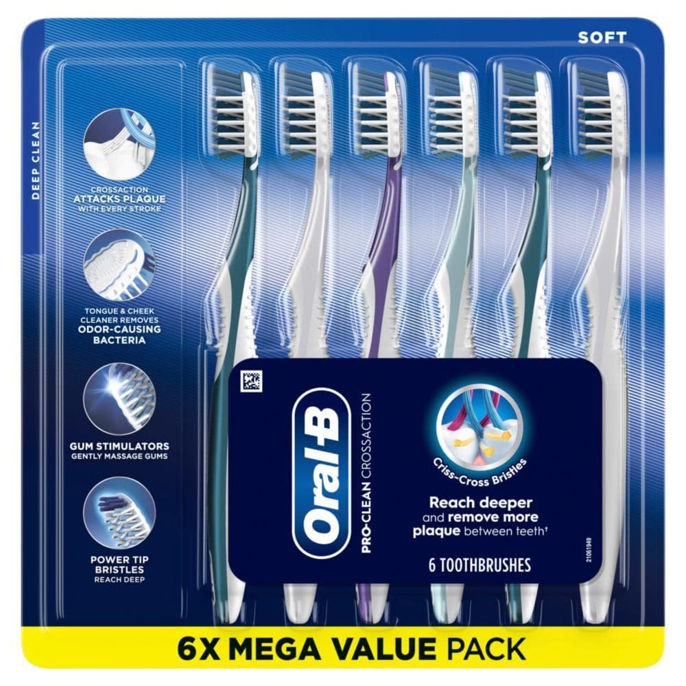 Escova de dentes Oral-B Pro Health CrossAction All in One Soft x6