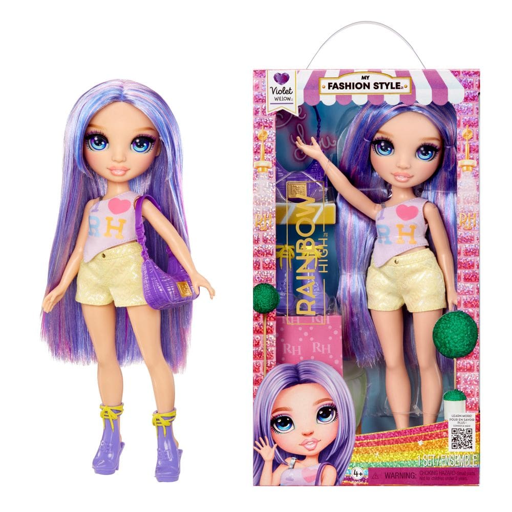 Muñeca de Moda Rainbow High Mi Estilo Fashion Violet Púrpura 11”