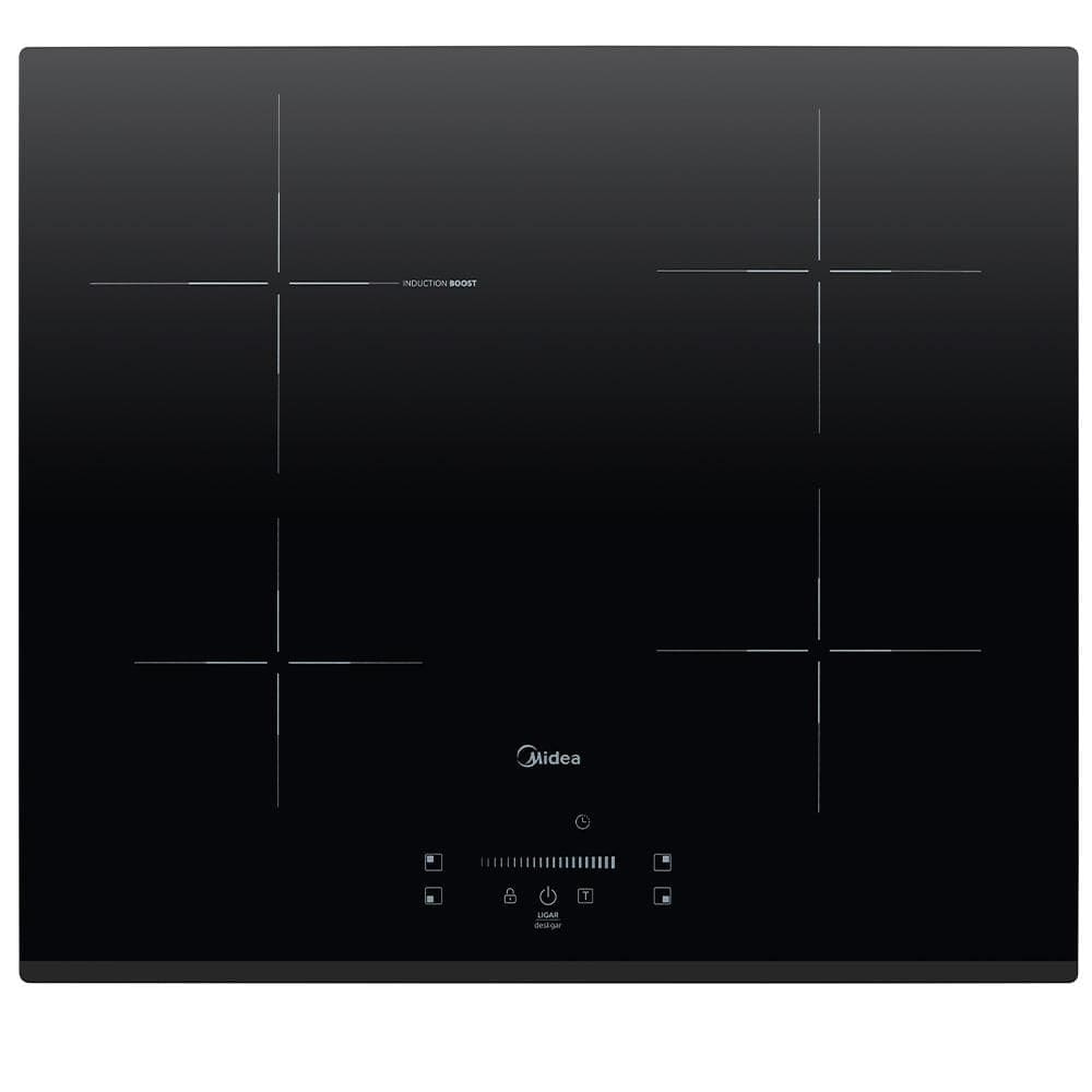 Cooktop de Indução Midea Even Pro com 04 Bocas, 09 Níveis de Potência Preto - CYC40P2