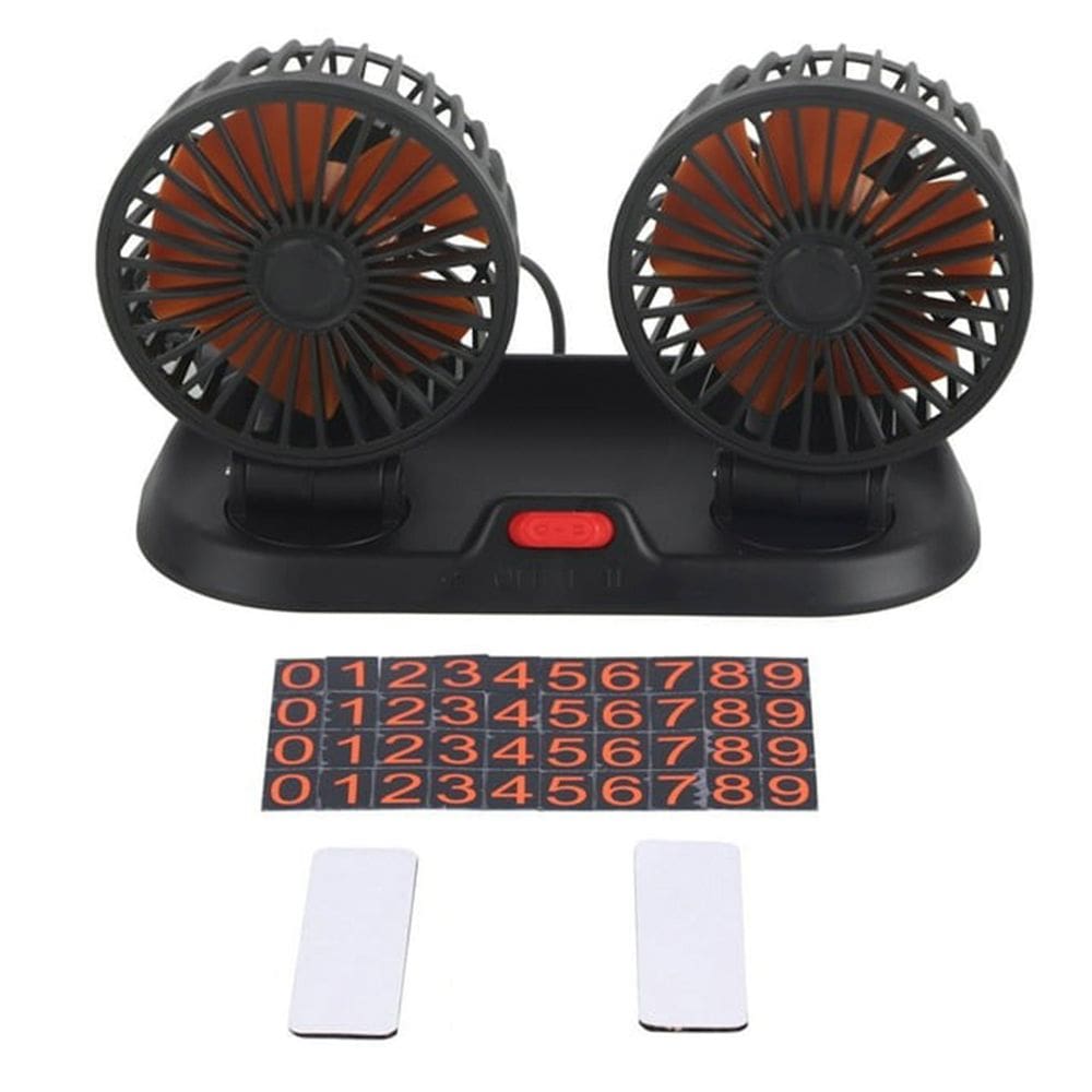 Ventilador Duplo Caminhao Carreta 24V Painel Verao Calor Sol Dias Quentes 2 Velocidades