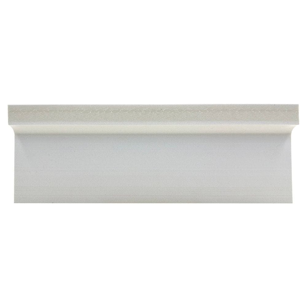 Rodapé de Poliestireno Frisado 12cm x 2,40m Rende 2,40 Metros Casa Grassi - caixa com 2,4 m - Branco