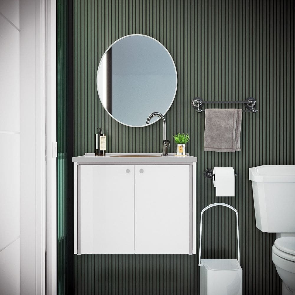 Gabinete para Banheiro 49x60,6cm Fenix Branco