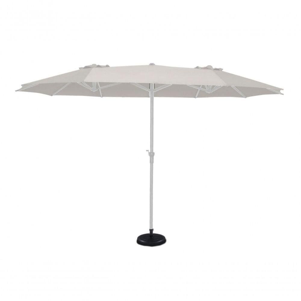 Ombrellone Oversize Retangular 4,50x2,50m Branco Bel Lazer