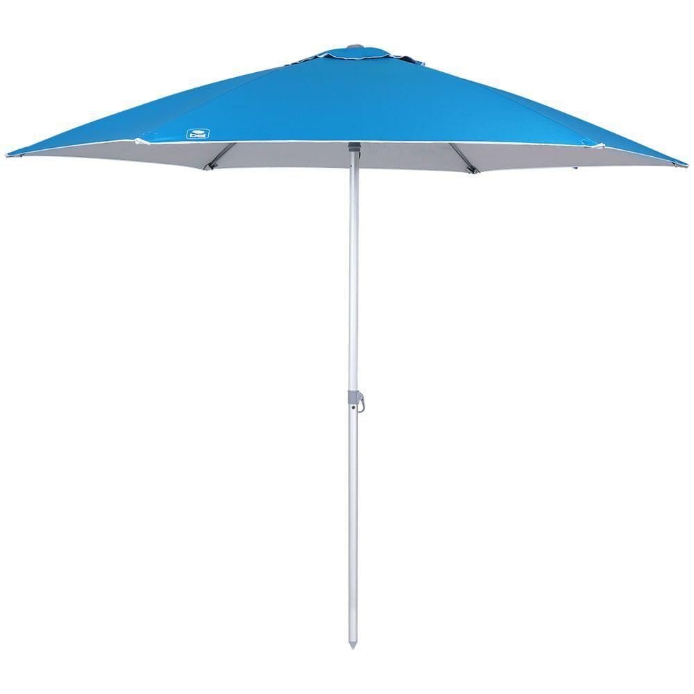 Guarda Sol 2,4 M Azul Em Alumínio Com Vareta De Fibra Bel