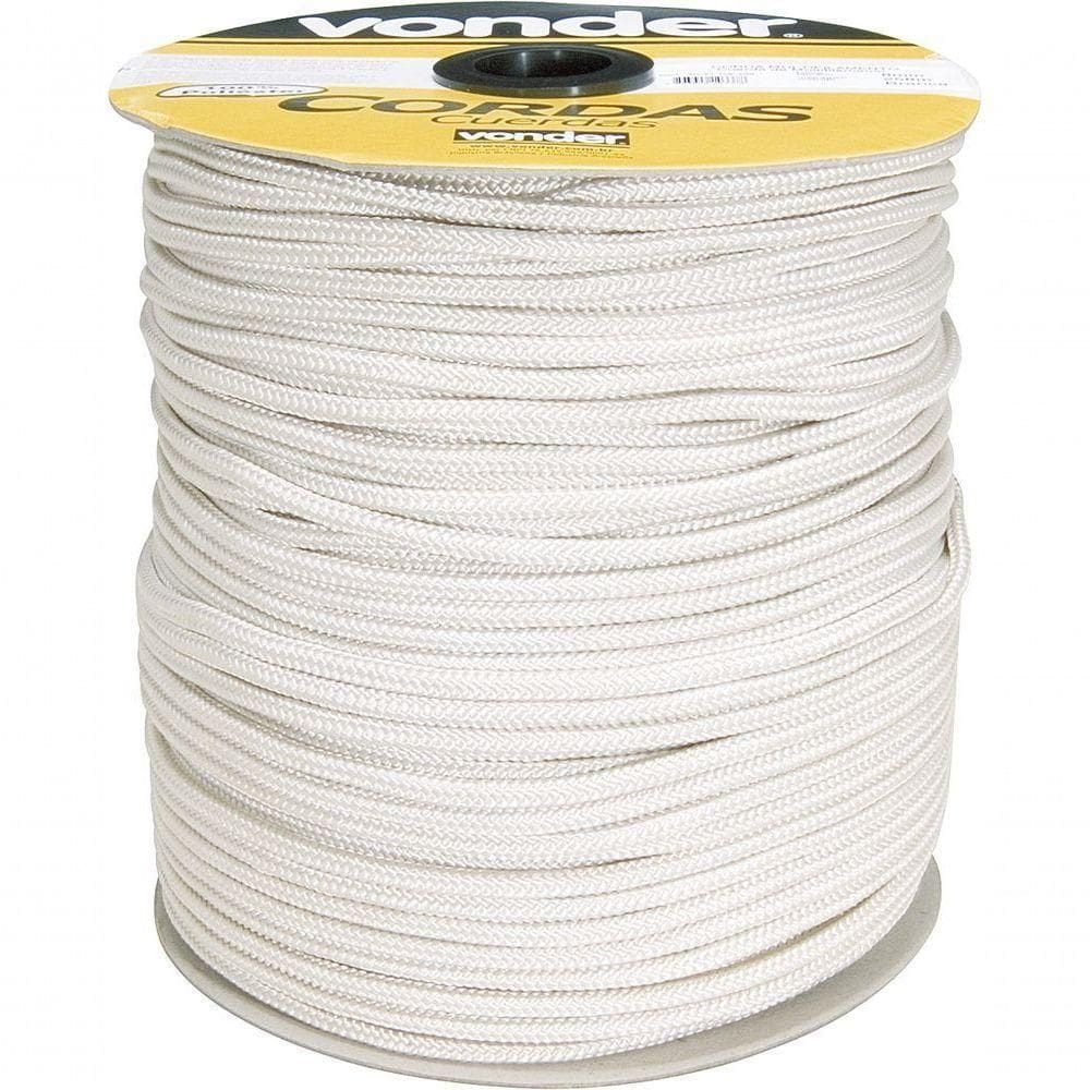 Corda Trançada 8,0mm 11,0kg 228m Branca Vonder