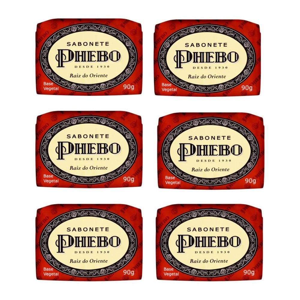 Kit Sabonete Phebo Raiz Do Oriente 90G Glicerina Vegetal