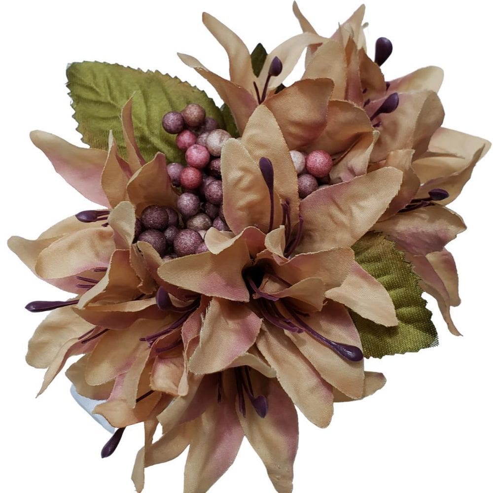 Kit 4 Porta Guardanapo Lírios Da Charlô Creme