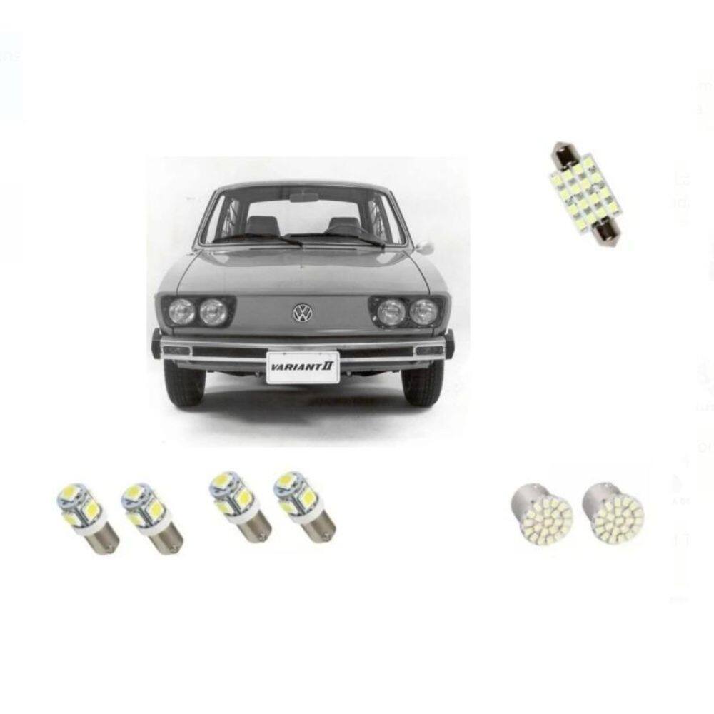 Kit Led Torpedo Brasilia Variant Farolete Placa Teto Ré